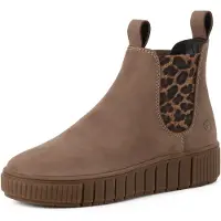 Tamaris Chelsea boots mörkbeige