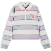 Tommy Hilfiger Relaxed Fit Stripe Long Sleeve Polo Shirt