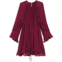 BOSS Belted dress with bell sleeves