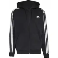 Adidas 3 Stripes Fleece Sweatshirt Med Dragkedja