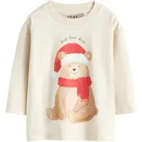 Next T-shirt beige / kräm / röd