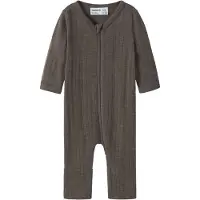 Name it Ullpyjamasdräkt - Rib - NbmWang - Morel - - 1½ år (86) - Pyjamasdräkt