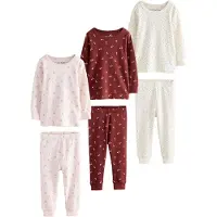 Next Pyjamas brun / rosa / vit