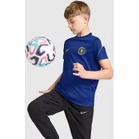 Nike Chelsea Tränings T-Shirt Dri-FIT Strike - Blå/Mellanvästern guld/Vit Barn - , storlek L: 147-158 cm