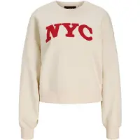 JJXX Sweatshirt 'JXTATUM' karminröd / naturvit