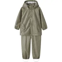 Lil´ Atelier Lil' Atelier Regnkläder - NmmLaDry10 - Twill/Stripe - - 3 år (98) - Regnkläder