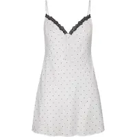 Hunkemoller Nattlinne 'Dolly' svart / vit