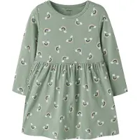 Name it Klänning - NmfVilisa - Green Milieu/Rainbow - - 2 år (92) - Klänning