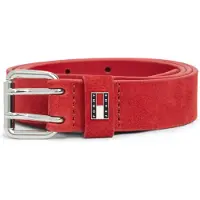 Tommy Hilfiger Tommy Jeans Suede Logo Square Buckle Belt