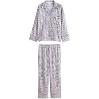 Next Pyjamas royalblå / choklad / vit