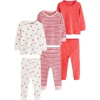 Next Pyjamas elfenben / gammalrosa / grenadine / körsbärsröd