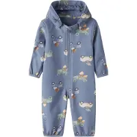 Name it Softshelloverall m. Fleece - NbmAlfa08 - Country Blue/Sö - - 50/56 - Softshell