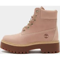 Timberland för kvinnor. TB0A5THXA8M1 Rosa läderkängor från Stone Street (37.5), Hud, Karta, Nyckelband, Casual