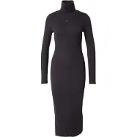 Tommy Hilfiger Tommy Jeans Turtleneck Ribbed Midi Bodycon Dress
