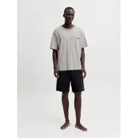 Jack & jones Pyjamas kort 'JACEverest' grå / svart