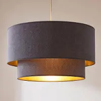 Duolla Hänglampa Boho , Aluminium / grå / zink, Sovrum, Textil / tyger / siden, Ungt boande, Pendellampa