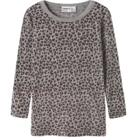 Name it T-shirt 'NMFWang' grå / antracit / mauve