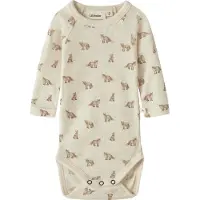 Lil´ Atelier Sparkdräkt/body beige / brun