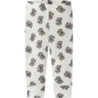Name it Leggings - Ull - NbnWillu - Snow White/Teddy Bear - - 56 - Leggings - Ull