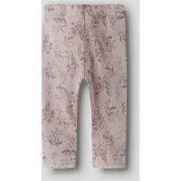Name it Leggings - Ull - Hålmönster - Noos - NbfWang - Violet IC - - 56 - Leggings - Ull
