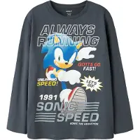 Name it T-shirt 'NKMatti Sonic' blå / duvblå / vit