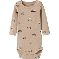Name it Body l/ä - NbmOttomansk - Sesam - - 74 - Body L/Ä