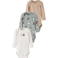 Name it Sparkdräkt/body camel / brun / jade / off-white