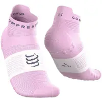 Compressport Pro Racing v4.0 Run Low Socks Pink White, Size T4