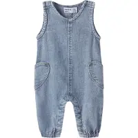 Name it Hängselbyxor - Loose - NbfEmmaline - Denim Blue - - 68 - Hängselbyxor