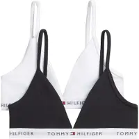 Tommy Hilfiger 2 Pack Signature Logo Triangle Bras