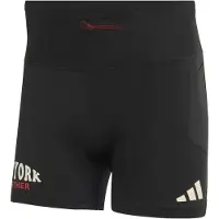 Adidas Sportbyxa 'ADIZERO' mörkröd / svart / vit