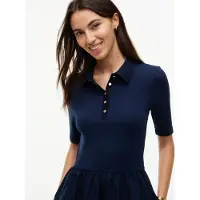 Tommy Hilfiger Midi Fit And Flare Polo Dress