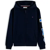 Tommy Hilfiger Sweatjacka marinblå / azur / vit
