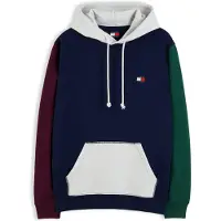 Tommy Hilfiger Tommy Jeans Tommy Badge Colour Blocked Fleece Hoody