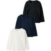 Name it T-shirt 'NKMLASSE' mörkblå / svart / naturvit