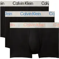 Calvin Klein 3 Pack Trunks Refined Microfibre Stretch Brushed