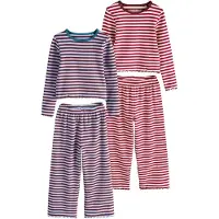 Next Pyjamas kräm / ljusblå / bordeaux / blodröd