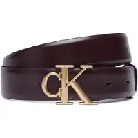 Calvin Klein Leather Monogram Logo Belt