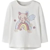 Name it T-shirt 'NMFVIX' ljusblå / ljusgul / svart / vit