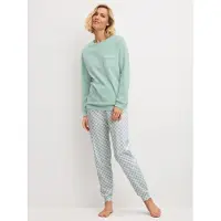 Calida Pyjamas 'Sweet Dreams' mint / mauve / vit