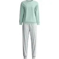 Calida Pyjamas 'Sweet Dreams' mint / mauve / vit