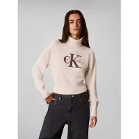 Calvin Klein Jeans Tröja grå / röd / vit