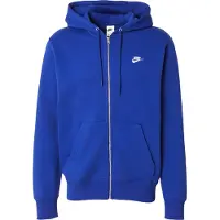 Nike Sweatjacka 'CLUB' kobaltblå / vit