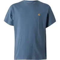 Carhartt WIP - T-shirts - S/S Chase T-Shirt Icesheet Gold för UnisexBomull - Storlek M - Blå