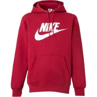 Nike Sweatshirt 'CLUB' blodröd / vit