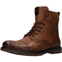 Bugatti Boots med snörning konjak