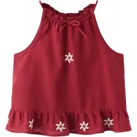 Mango KIDS Topp bordeaux / vit
