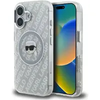 Karl Lagerfeld IML Karl Head Logo MagSafe-fodral för iPhone 16 – grått