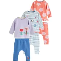 Next Pyjamas kräm / ljusblå / ljuslila / aprikos
