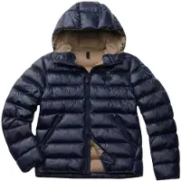 Blauer för män. 26WBLUC02054 Vadderad jacka Eco Adams marinblå (3XL), Casual, Polyamid, Marino